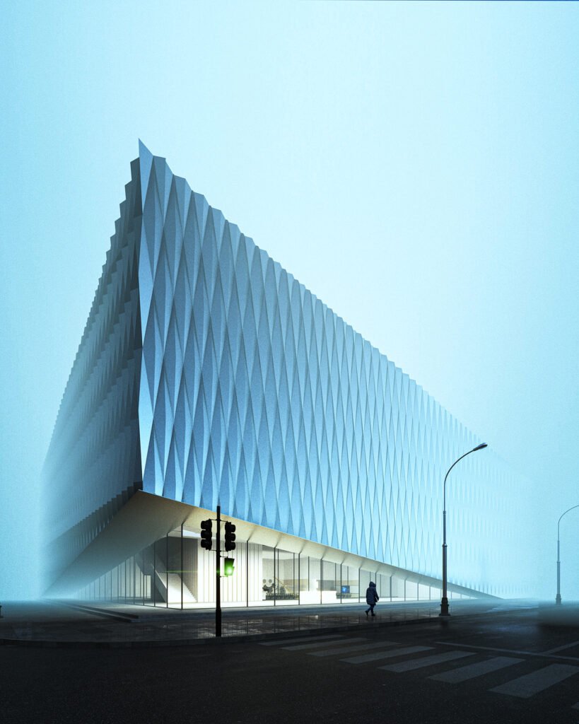 Dynamic Facade Building – 3D Rendering Studio